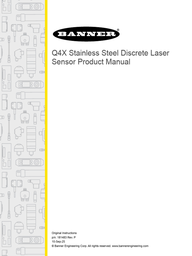 Q4X Stainless Steel Laser Sensor Manual | PDF | Bipolar Junction ...