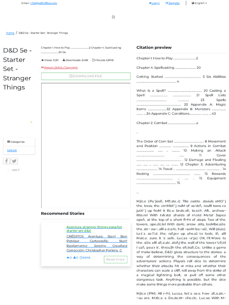 D&D 5e Starter Set: Stranger Things Guide | PDF