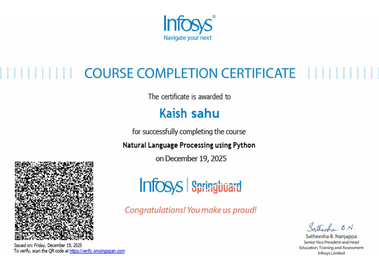 NLP Course Completion Certificate | PDF