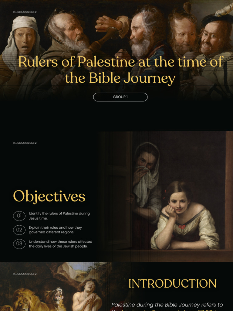 G1 Rulers of Palestine at The Time of The Bible Journey | PDF | Herod ...
