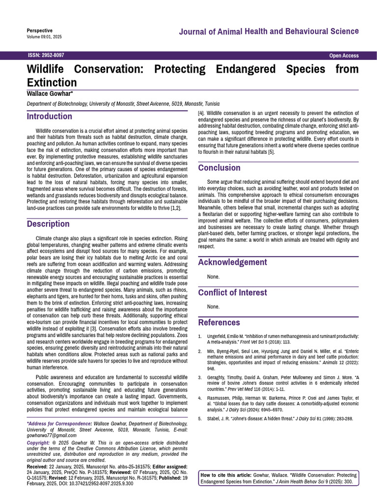Wildlife Conservation Strategies Explained | PDF | Conservation Biology ...