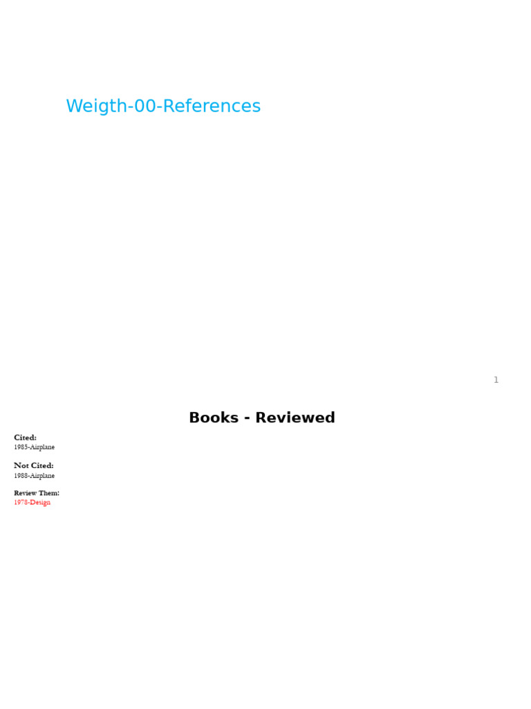 Document Review References Summary | PDF