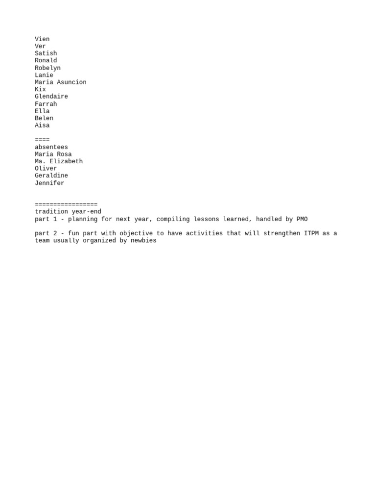 Fun Retreat Committee | PDF