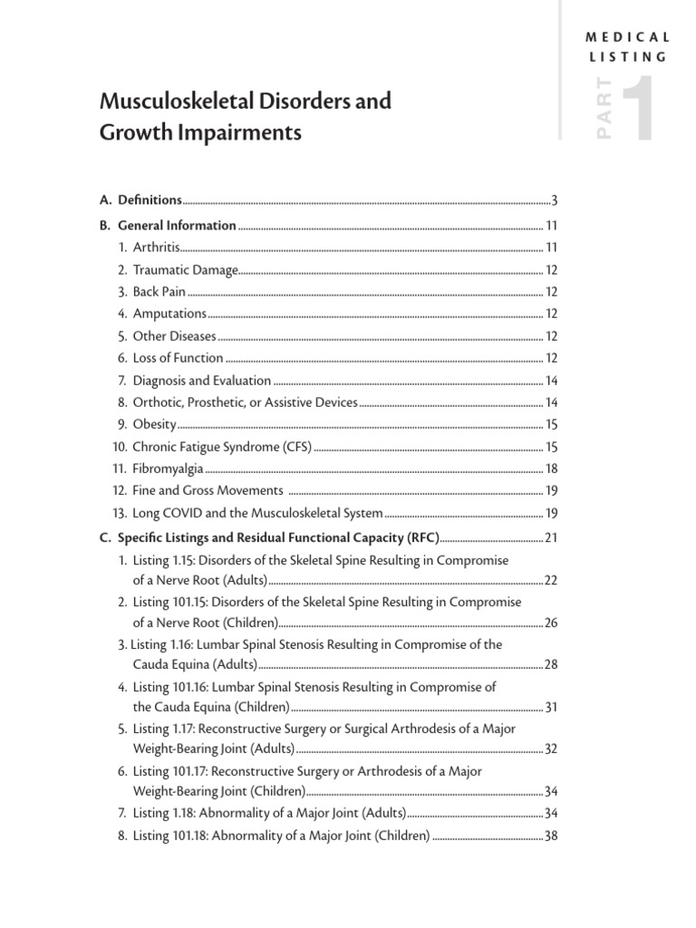Musculoskeletal Disorders Overview | PDF | Vertebra | Arthritis