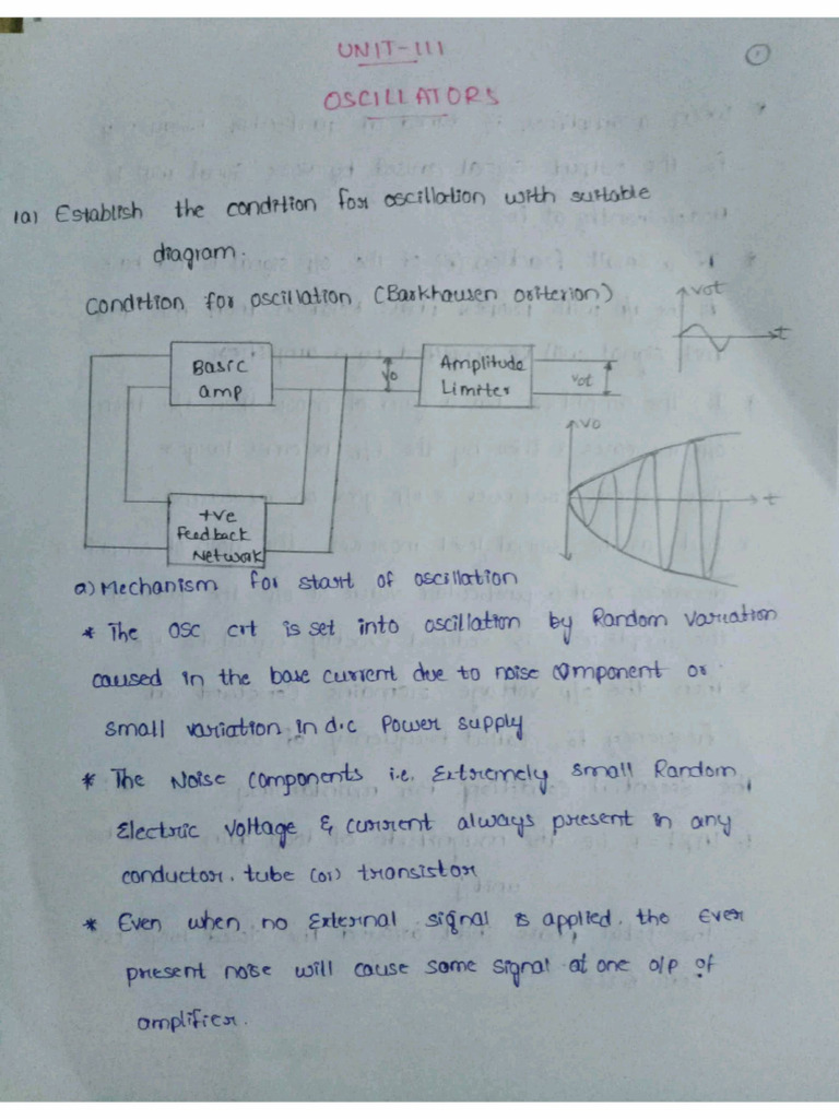Iiece Eca Unit 3 Oscillators | PDF