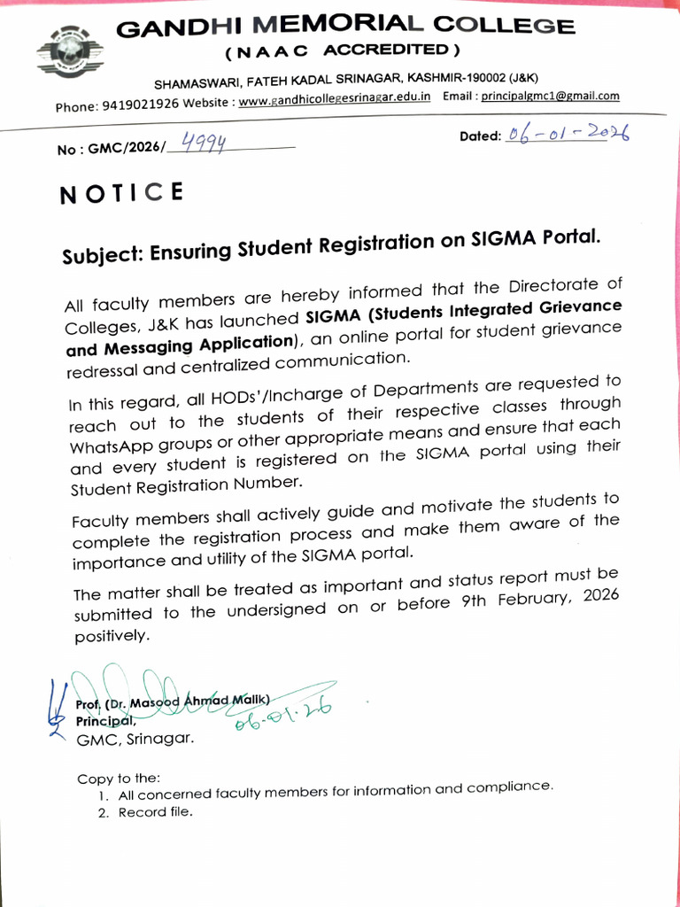 Status Report of Sigma Portal | PDF