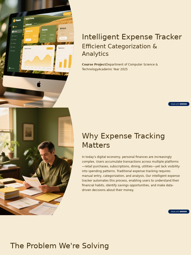 Intelligent Expense Tracker Project | PDF | Analytics | C++