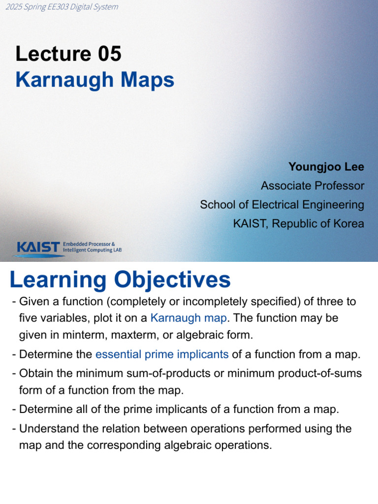 Karnaugh Maps for Digital Systems | PDF | Function (Mathematics ...