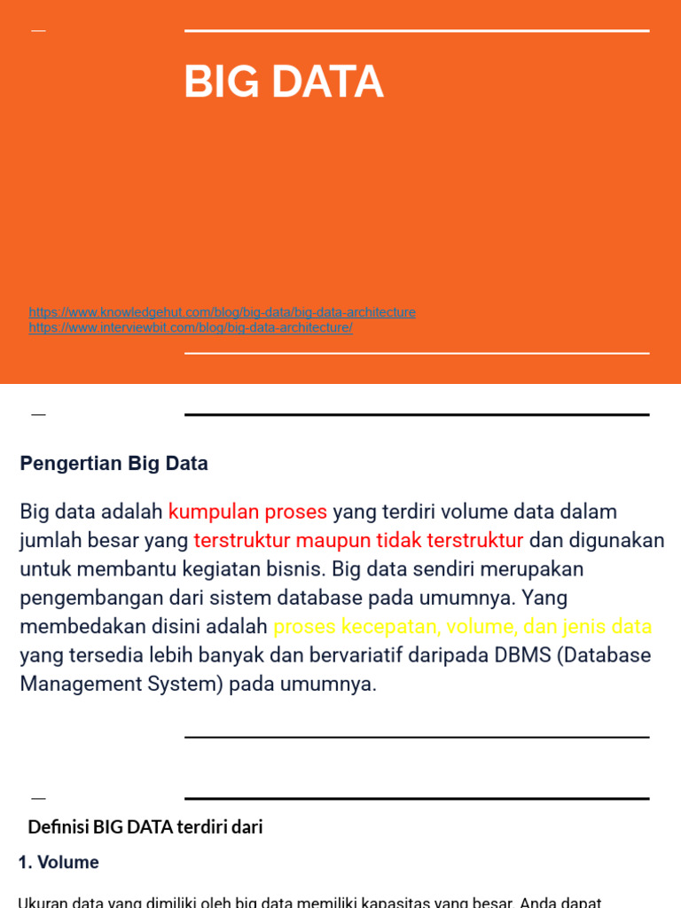 Memahami Konsep dan Fungsi Big Data | PDF