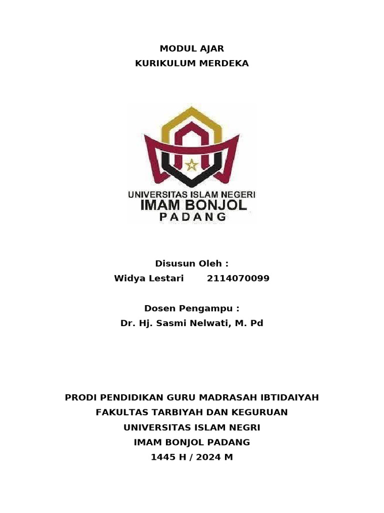 Modul Ajar Kurikulum Merdeka SD V | PDF