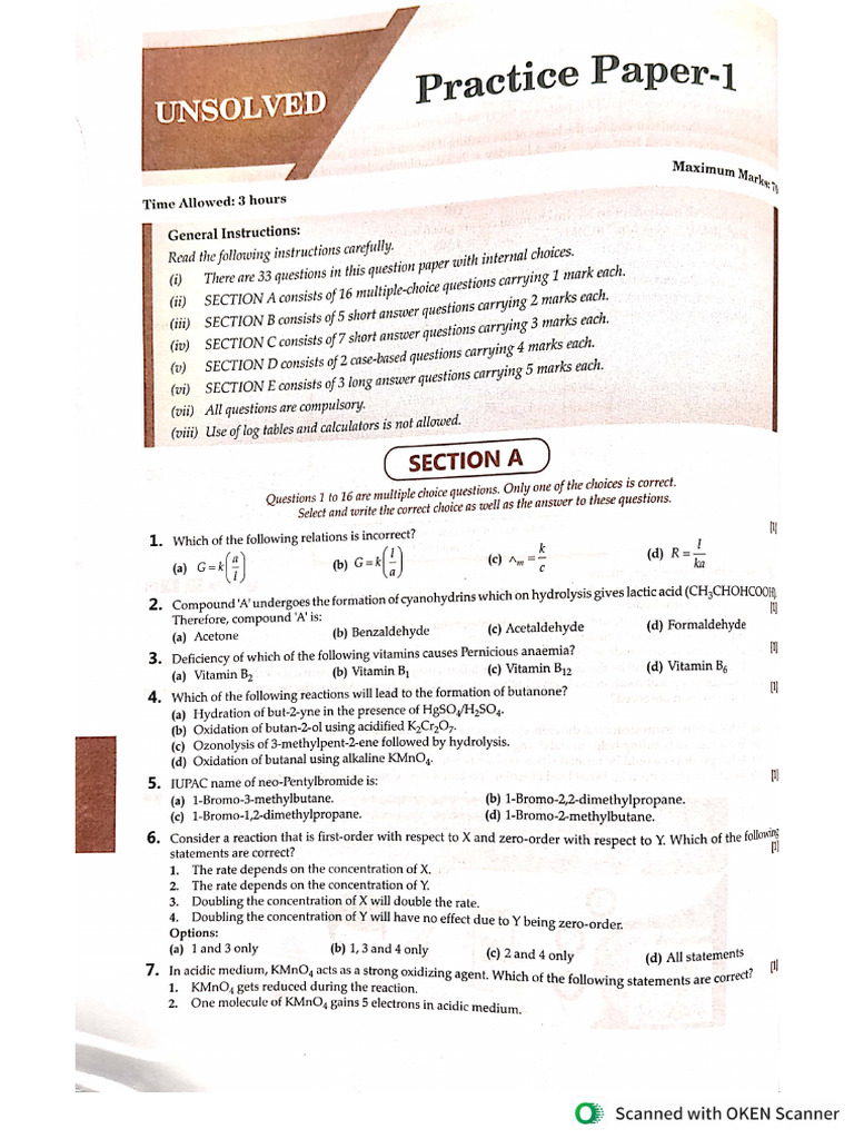 Chemistry 2026 | PDF