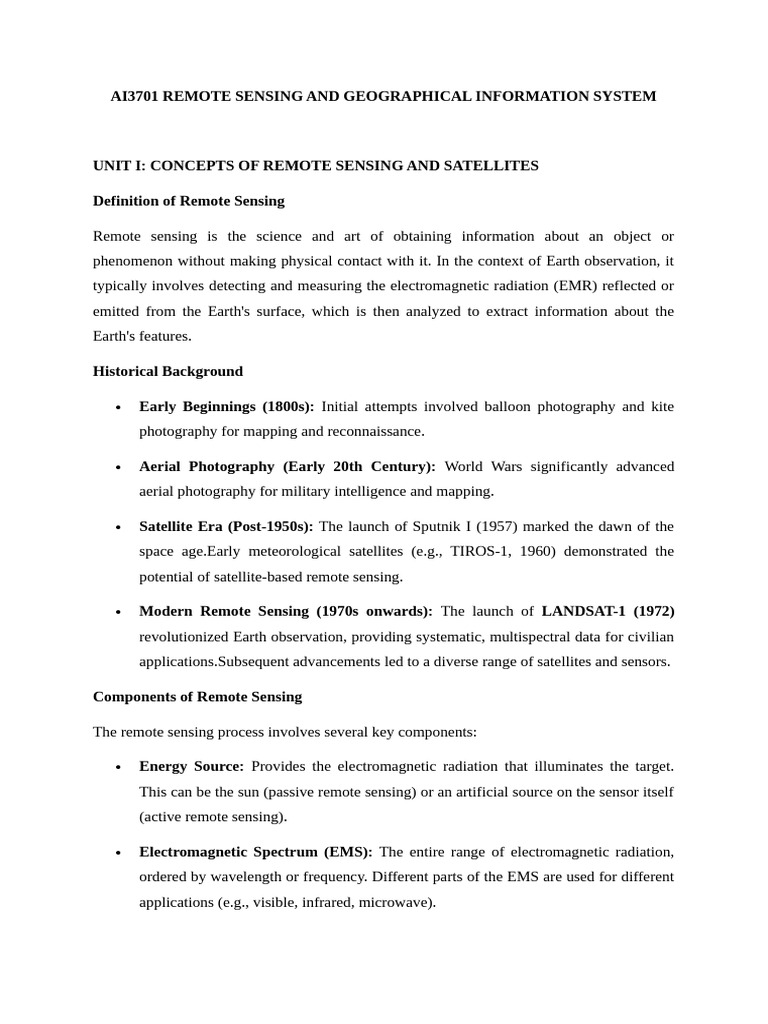 Remote Sensing Concepts and Applications | PDF | Geographic Information ...