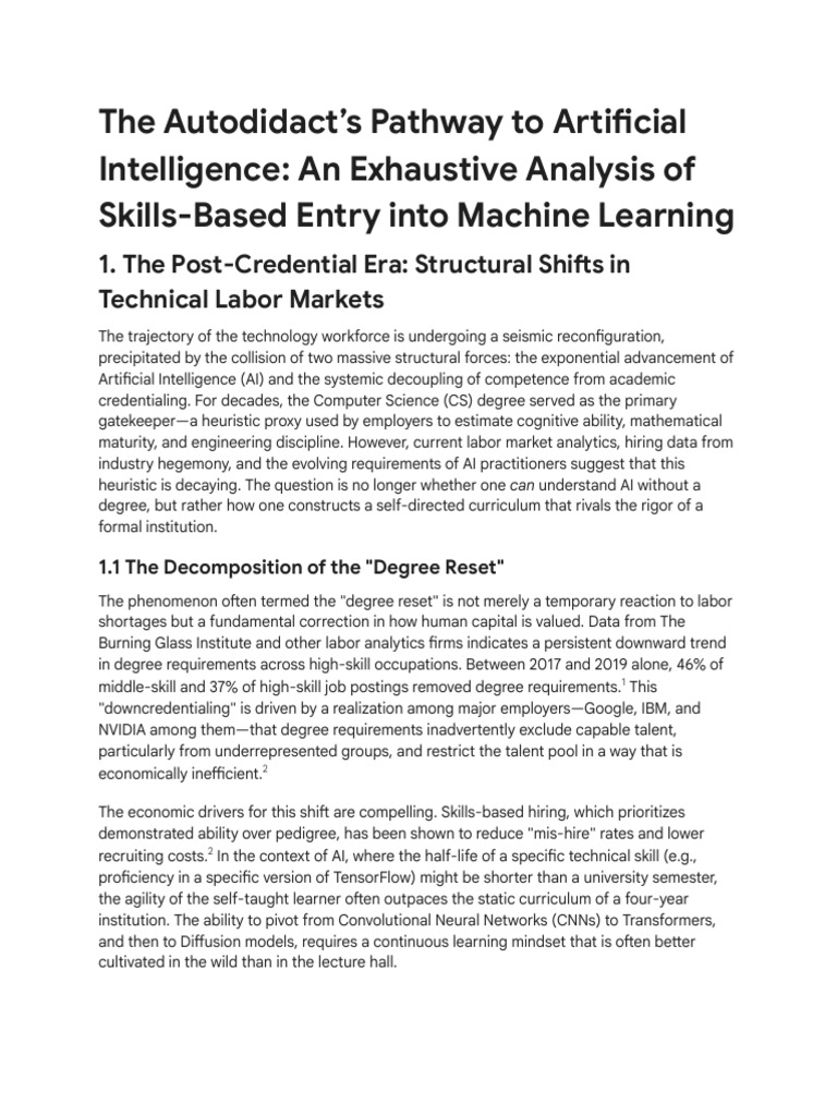 AI_ML Career Without Degree | PDF | Artificial Intelligence | Intelligence ( AI) & Semantics