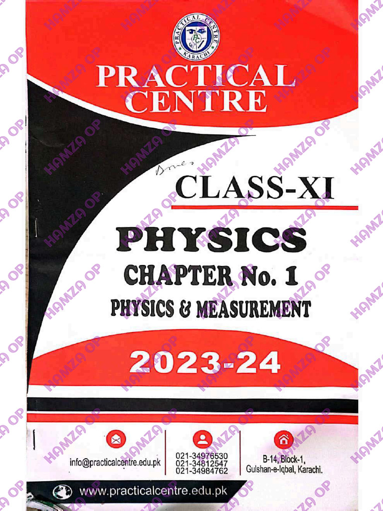 Xi - Physics Notes by Practical Center - Hamza Op | PDF
