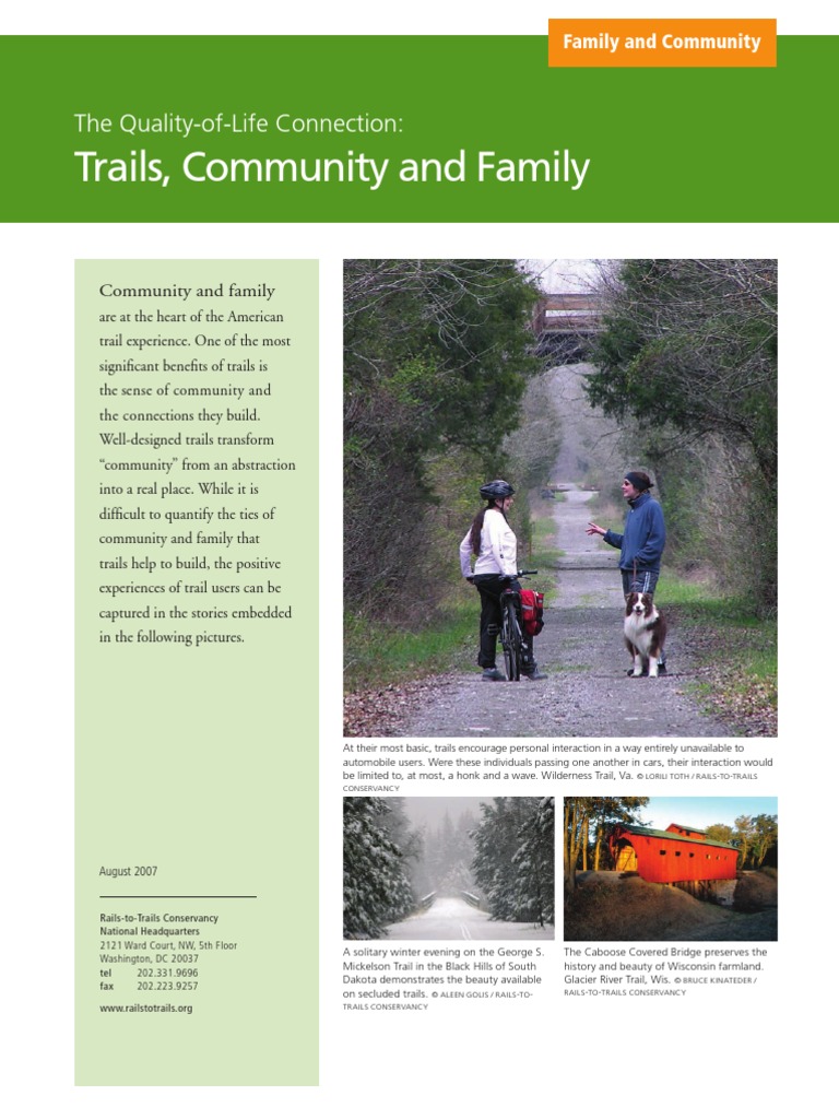 TrailLink 07 Program - Community and Family | PDF | Trail | Transport