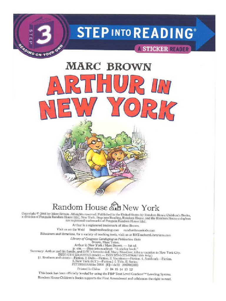 Arthur's NYC Adventure with D.W. | PDF