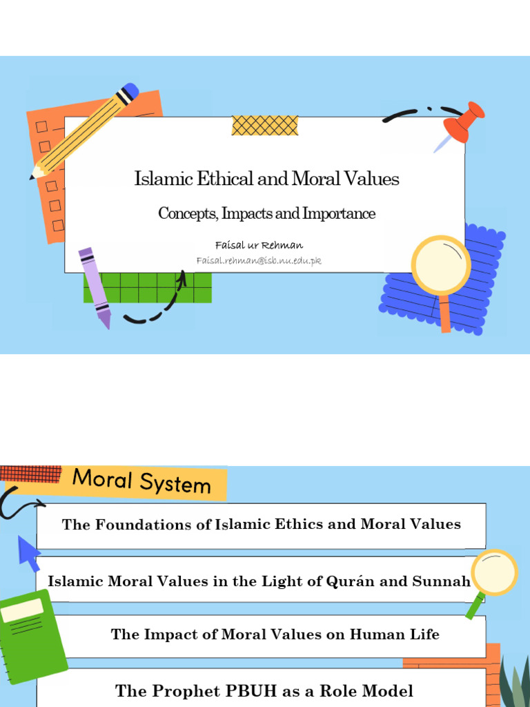 Isalmic Ethical and Moral System | PDF | Prophets And Messengers In ...