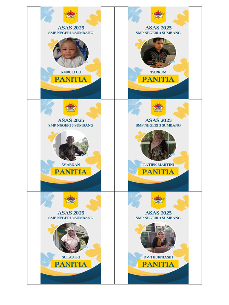 KARTU PANITIA | PDF