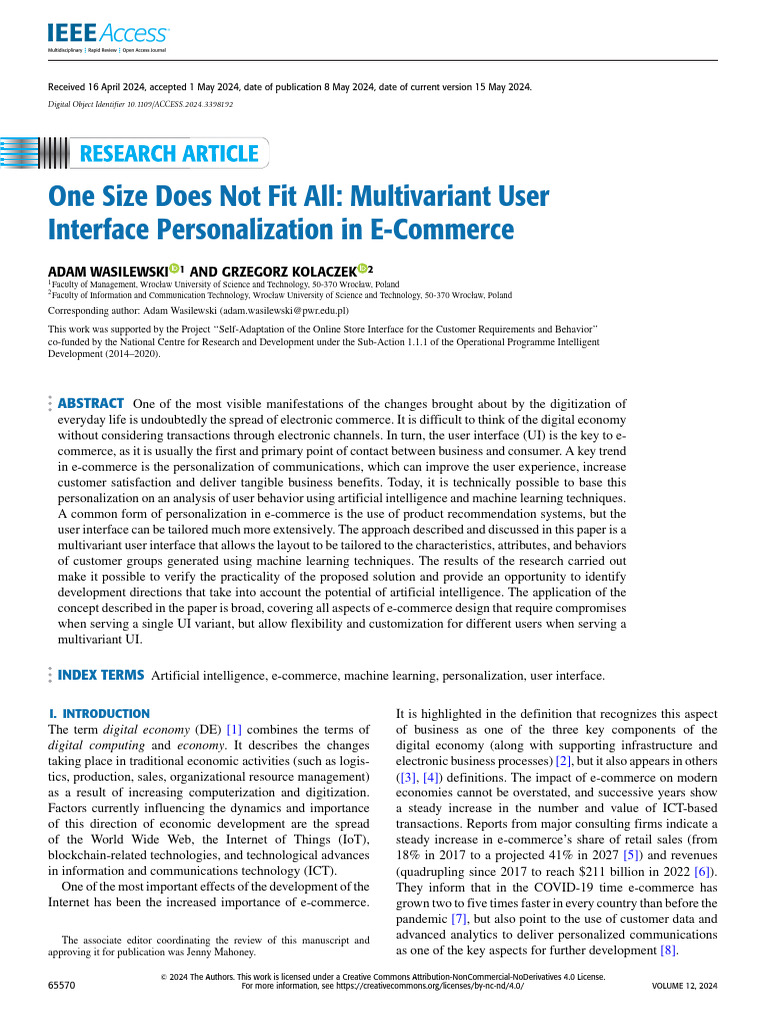 E-Commerce UI Personalization Strategies | PDF | Cluster Analysis ...