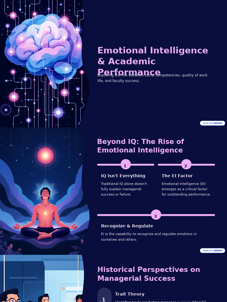 Emotional Intelligence & Faculty Success | PDF | Emotional Intelligence ...