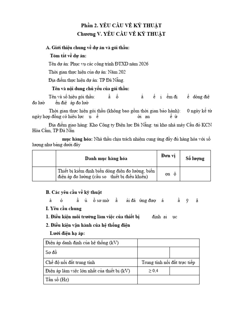 Chương V - Yeu Cau Ve Ky Thuat GT 175 | PDF