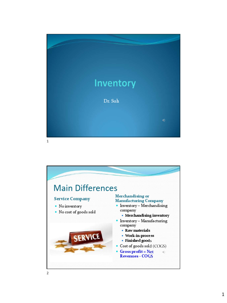 Module+6+ +Inventories+Big+Piture+ (Notes) | PDF | Cost Of Goods Sold ...