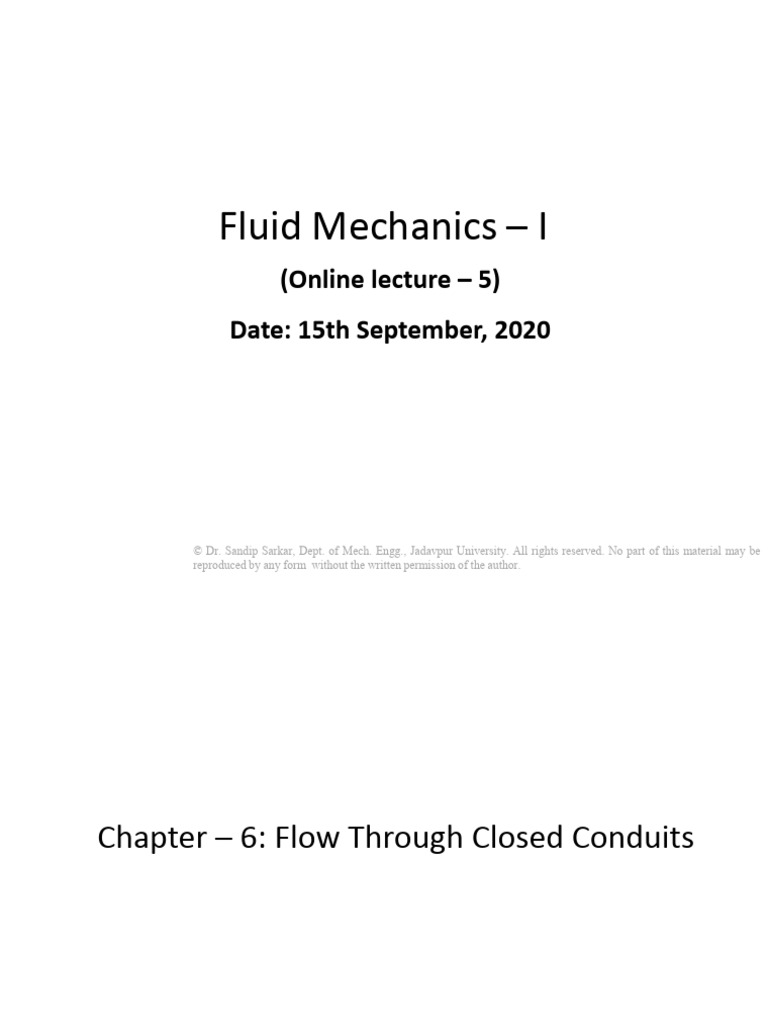 Pressure Drop in Pipe Flow Analysis | PDF | Dynamics (Mechanics ...