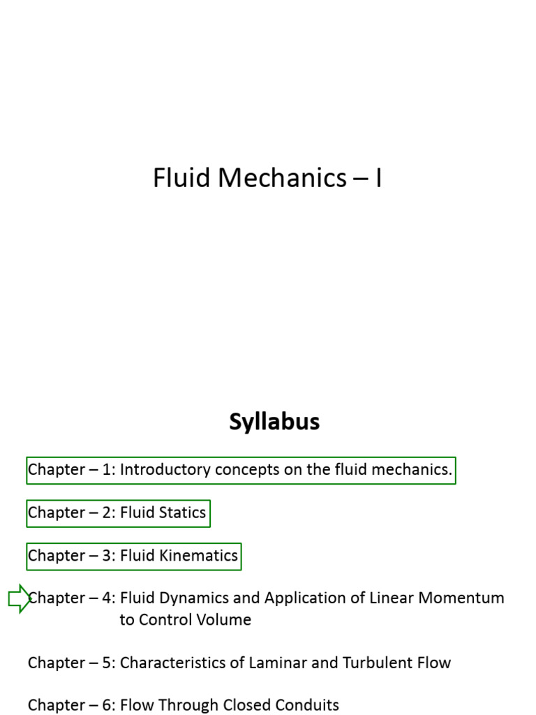 Fluid Mechanics Syllabus Overview | PDF | Fluid Mechanics | Pressure
