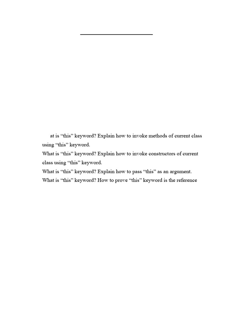 JAVA Question Bank | PDF