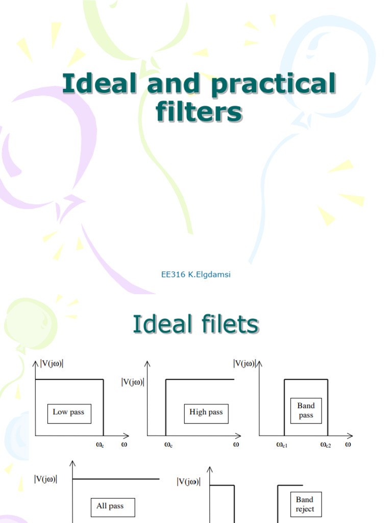 Ideal vs Practical Filters Explained | PDF