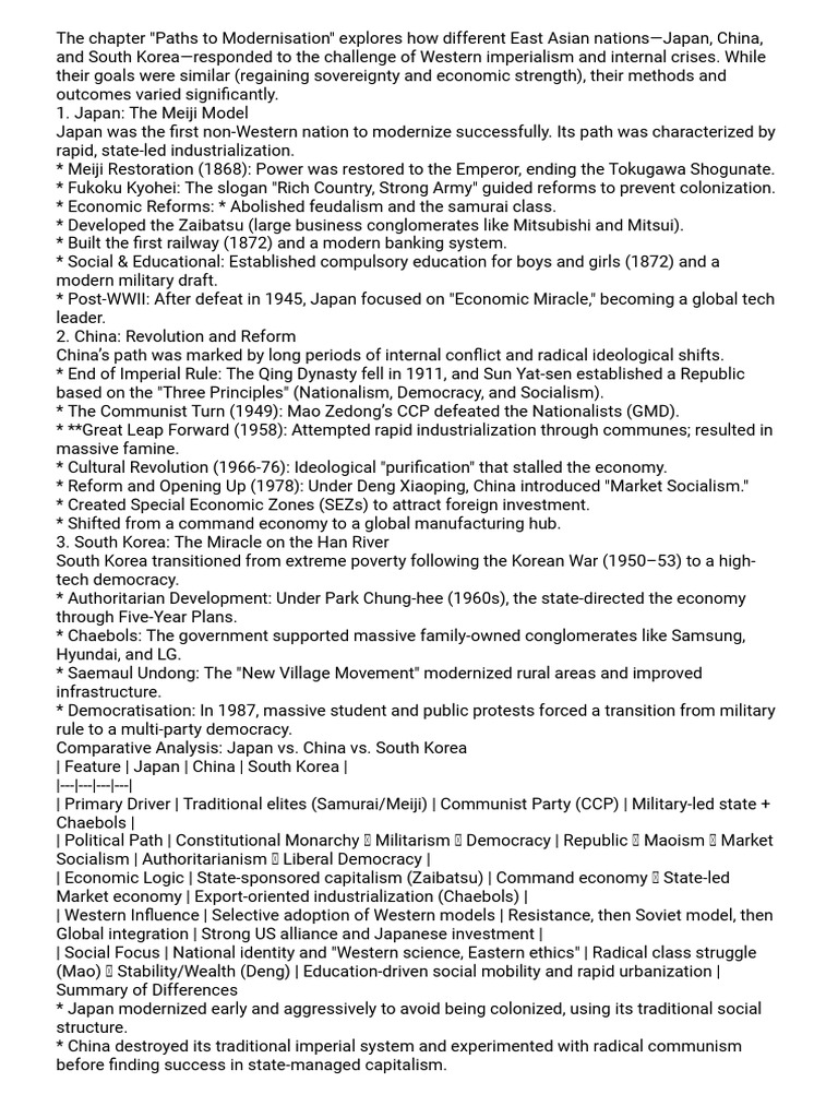 East Asia's Paths to Modernization | PDF | China | World Politics