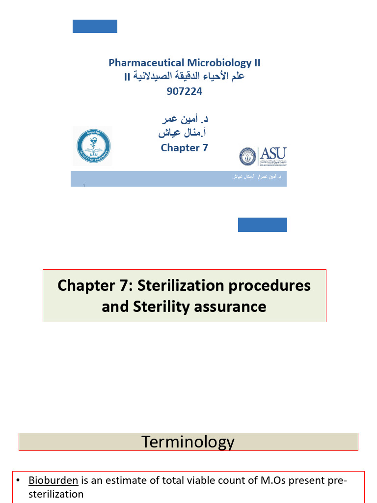 Sterilization and Microbial Control Techniques | PDF | Sterilization ...