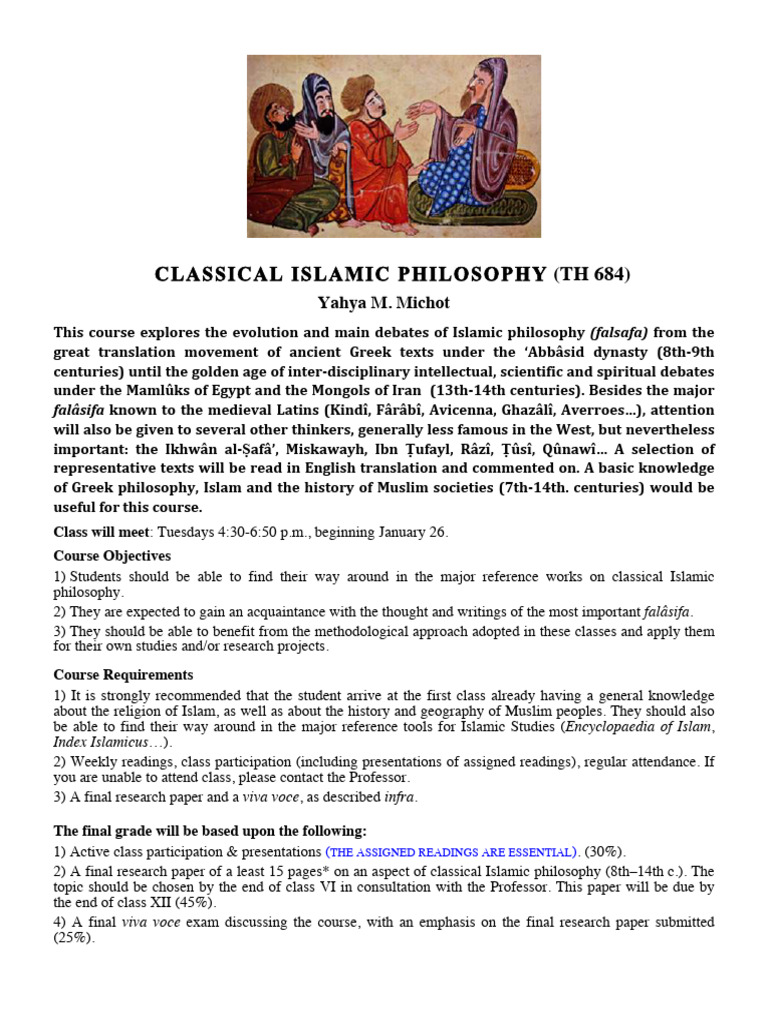 Classical Islamic Philosophy TH 684 | PDF | Islamic Philosophy