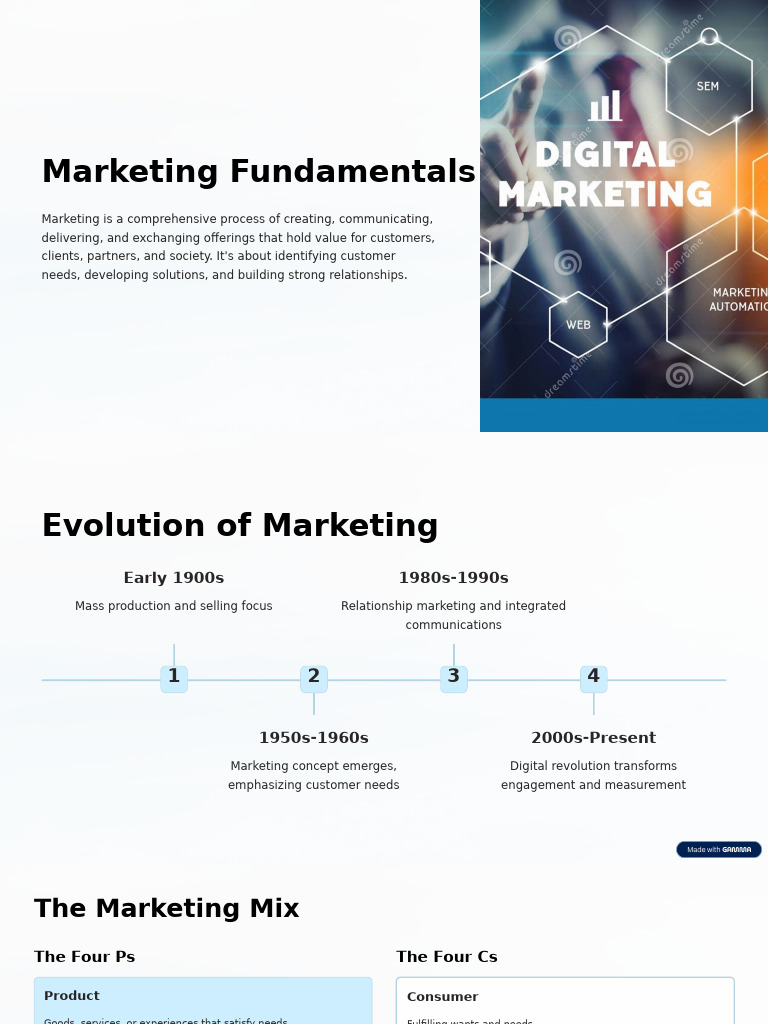 Marketing Fundamentals | PDF | Marketing | Market Segmentation