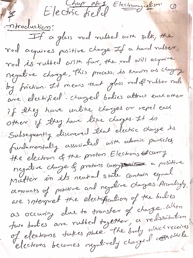 Engg. Physics Chapter 1 Electromagnetism Notes | PDF