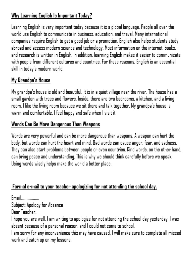 Importance of Learning English Today | PDF
