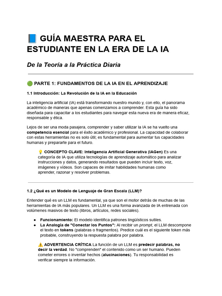Guía de IA para Estudiantes 2023 | PDF | Inteligencia artificial ...