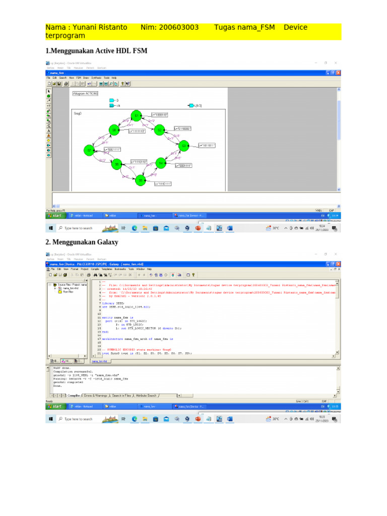Tugas FSM Device Terprogram Yunani Ristanto | PDF