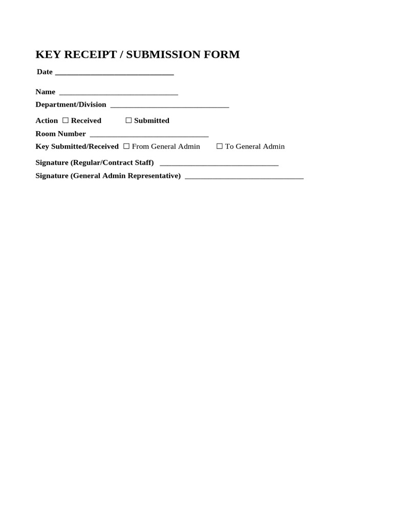 Keys Format | PDF