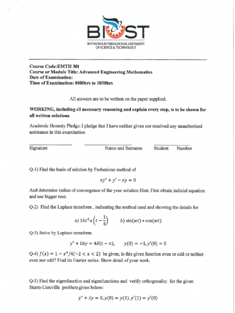 Emth 301 | PDF