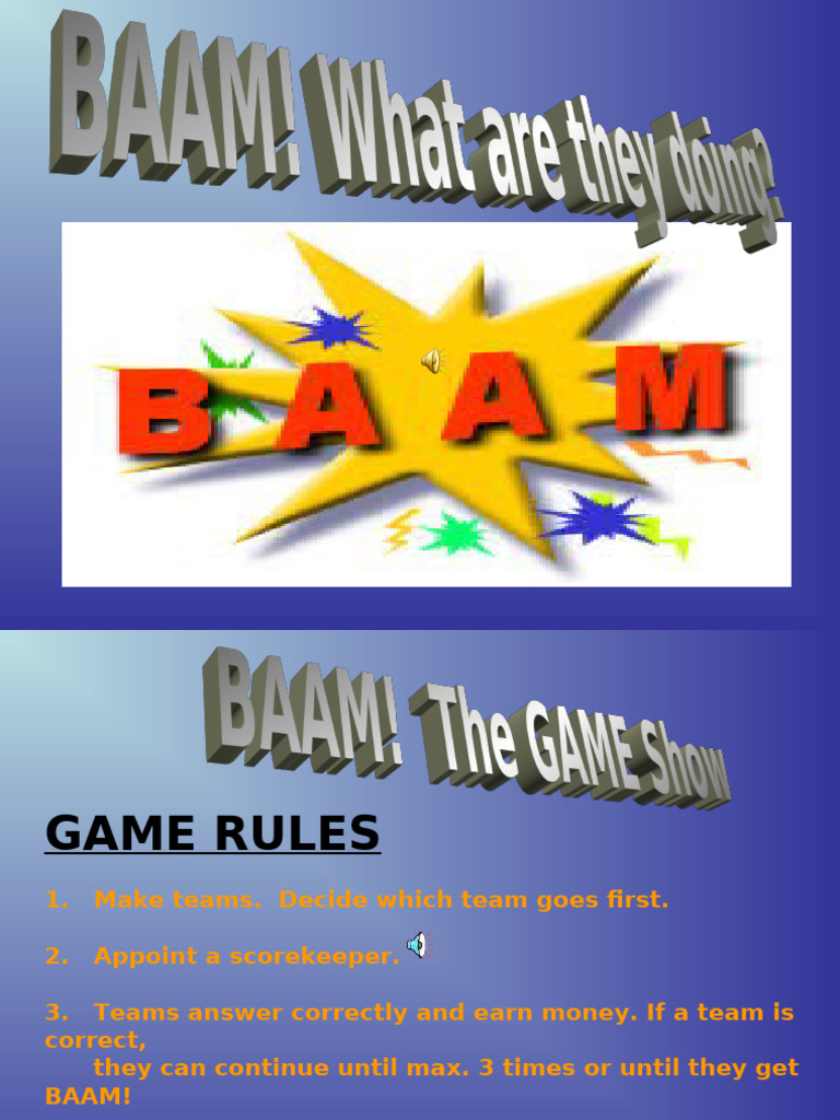 Team Game Rules and Scoring Guide | PDF