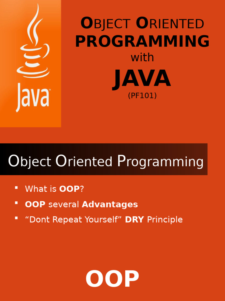 Java Object-Oriented Programming Guide | PDF | Control Flow | Variable ...