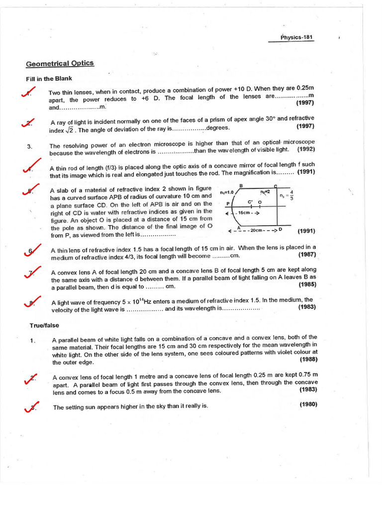15 Geometrical Optics 250421 225443 | PDF