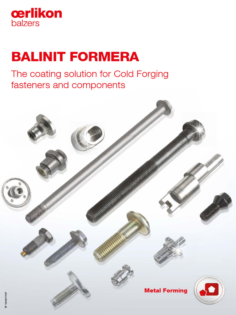 BALINIT FORMERA: Cold Forging Coating Solution | PDF | Forging ...