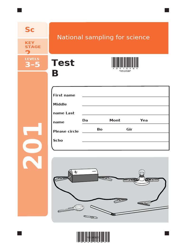 Science Test for Key Stage 2 Students | PDF | Moon | Spacecraft