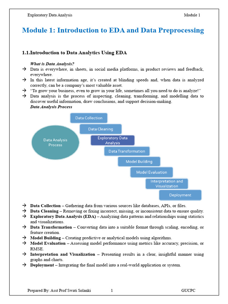 Introduction to Exploratory Data Analysis | PDF | Data Analysis ...