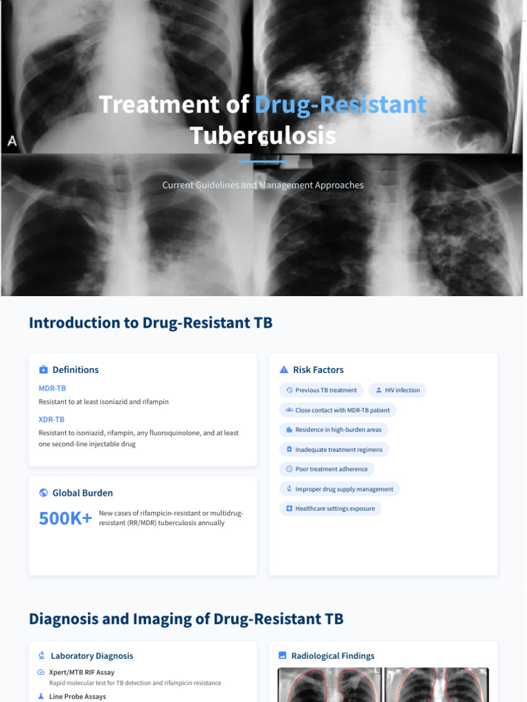 Drug-Resistant Tuberculosis Treatment Guidelines | PDF | Tuberculosis ...