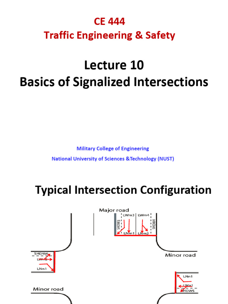 Lecture 10-Basics of Signalized Intersection | PDF | Traffic ...