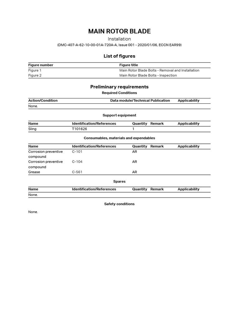 Main Rotor Blade Installation Guide | PDF | Nut (Hardware) | Screw