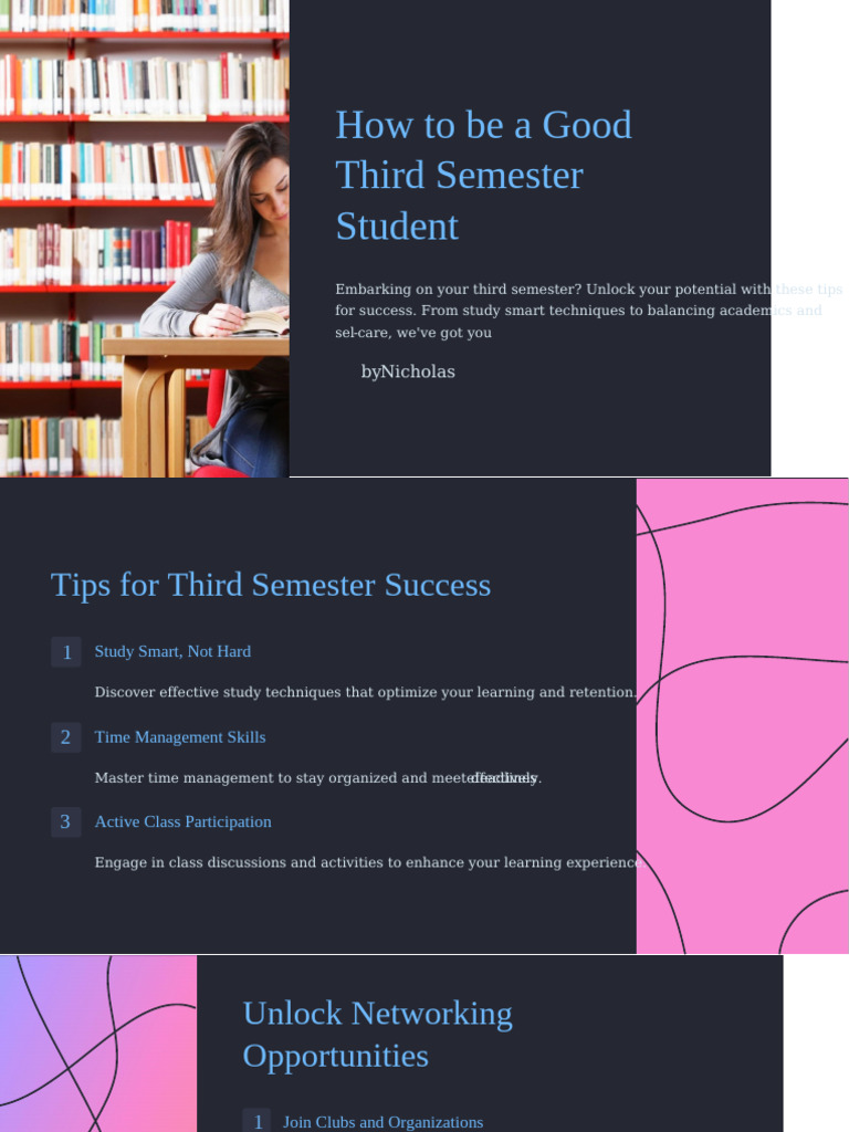 How To Be A Good Third Semester Student | PDF | Psychological ...